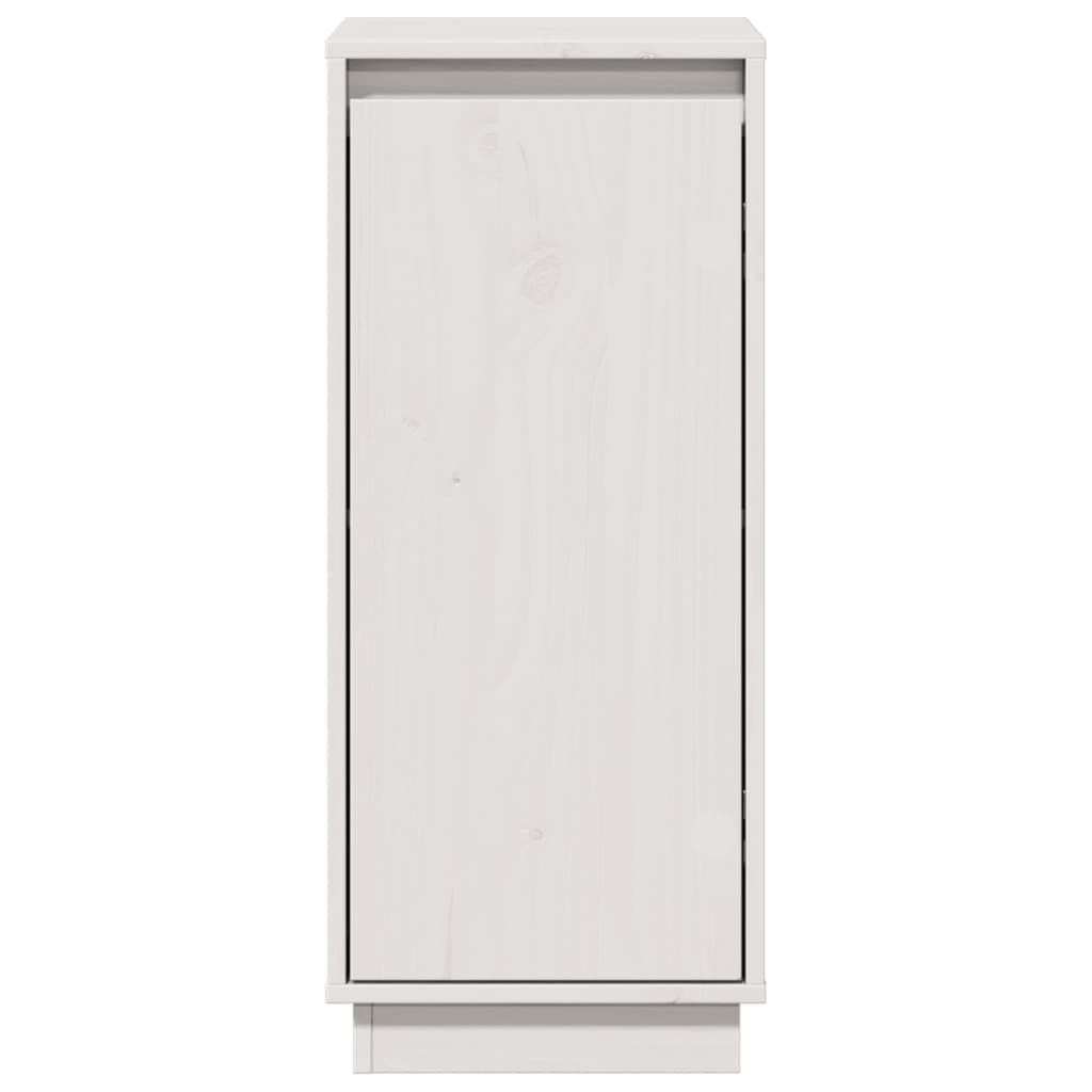 Sideboard White 31.5x34x75 cm Solid Wood Pine