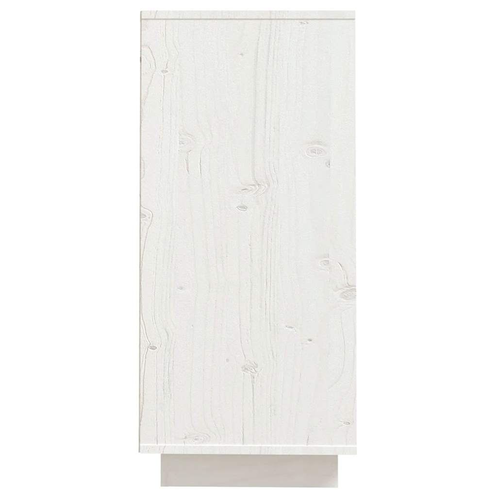Sideboard White 60x34x75 cm Solid Wood Pine