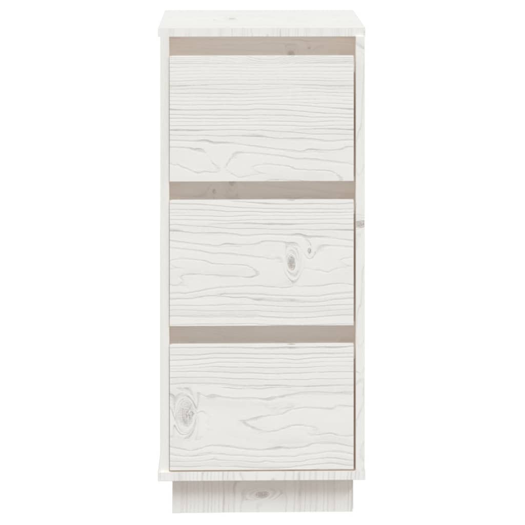 Sideboard White 32x34x75 cm Solid Wood Pine