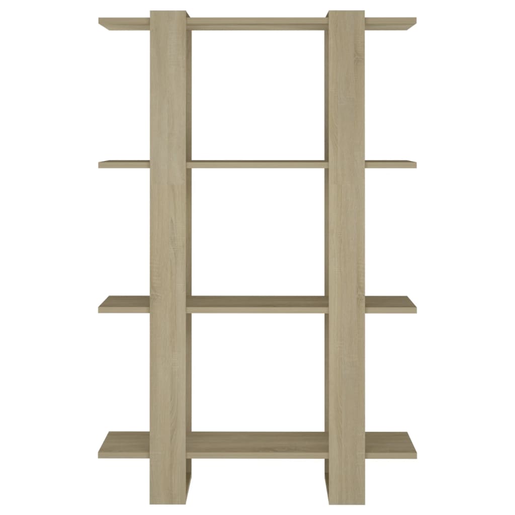 Book Cabinet/Room Divider Sonoma Oak 80x30x123.5 cm