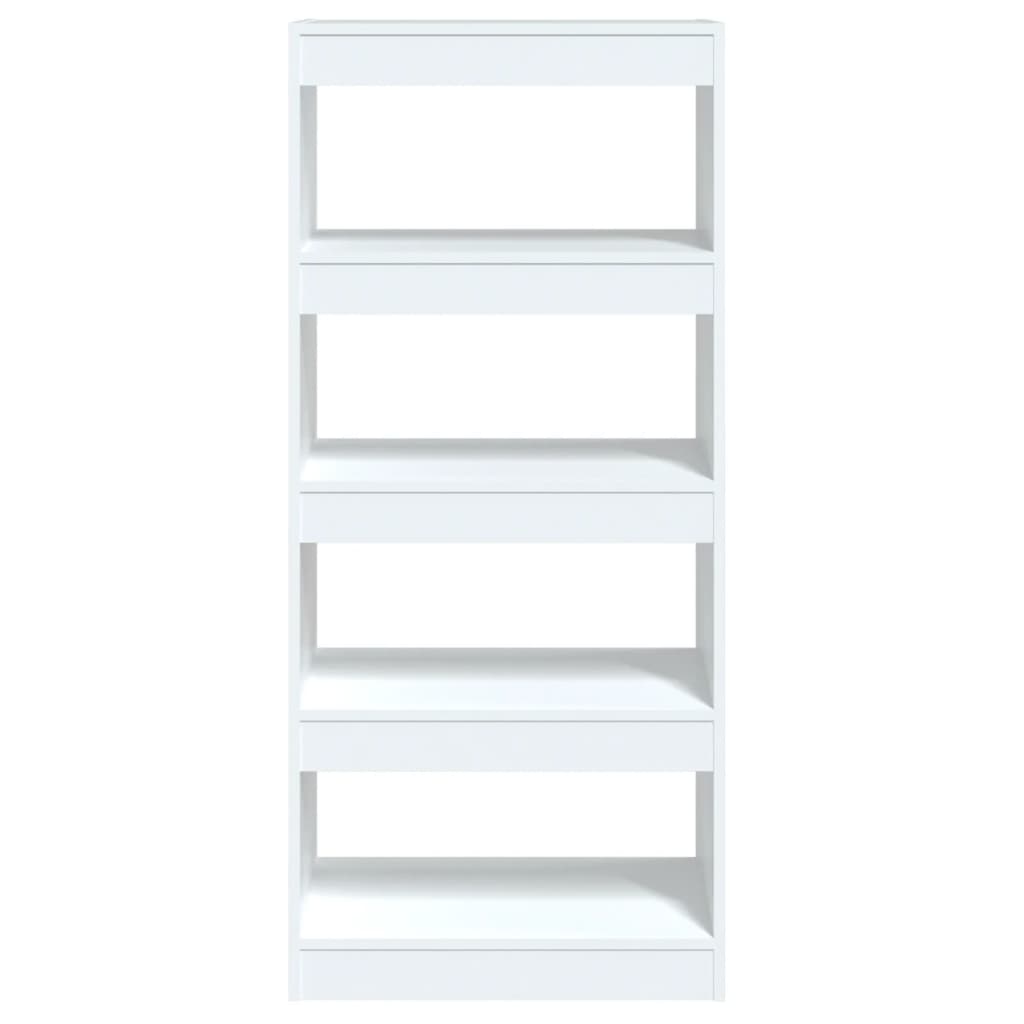 Book Cabinet/Room Divider White 60x30x135 cm Engineered Wood