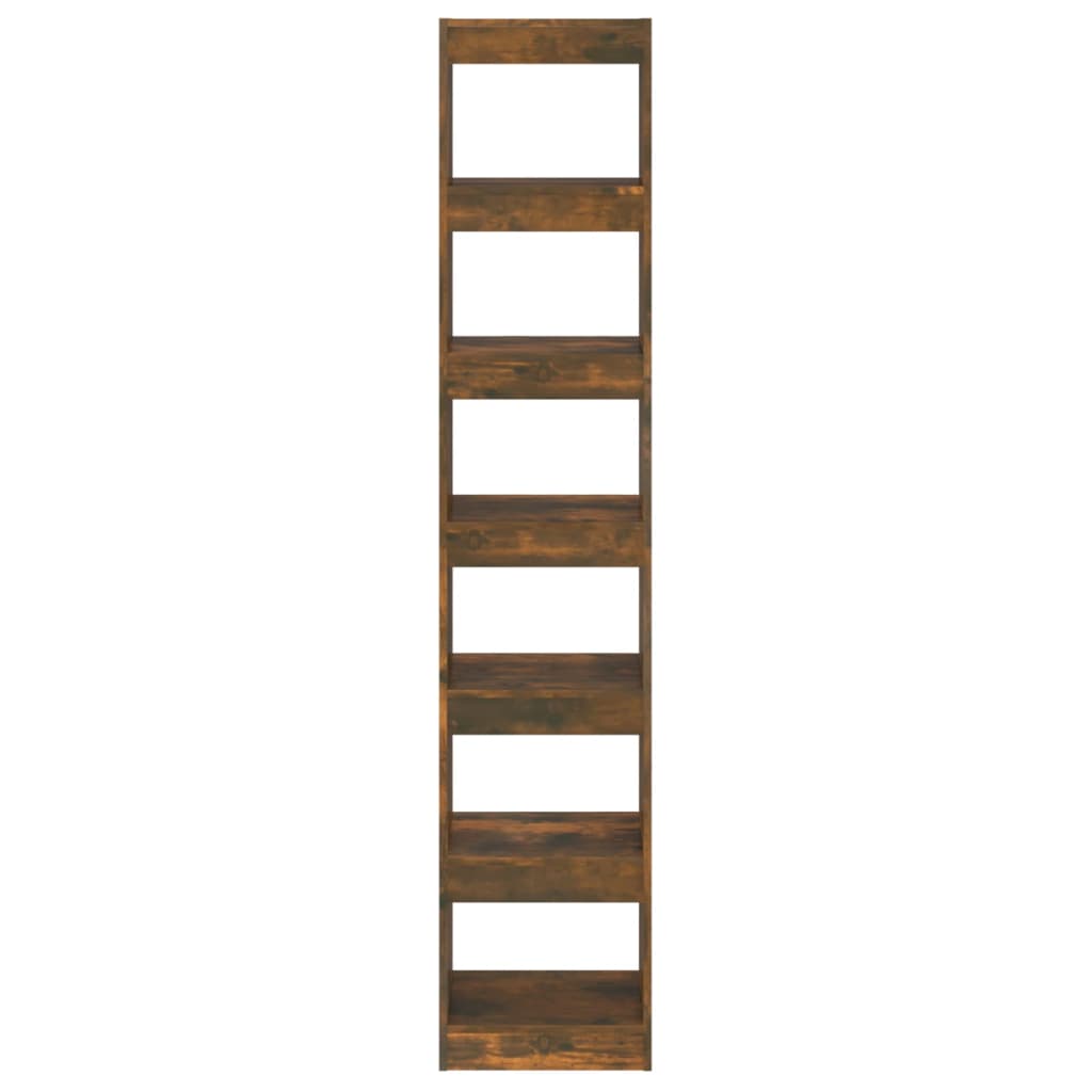 Book Cabinet/Room Divider Smoked Oak 40x30x198 cm