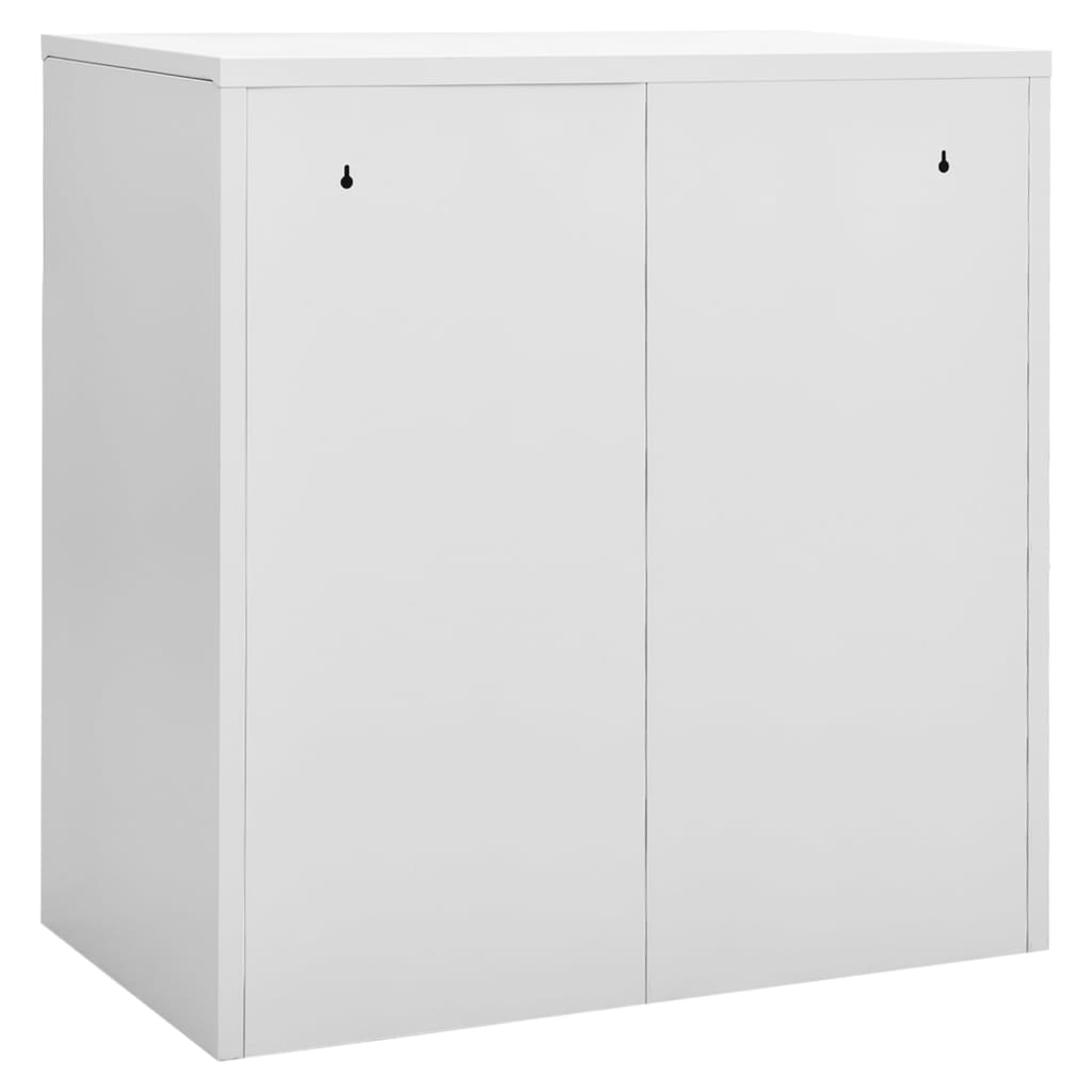 Locker Cabinets 5 pcs Light Grey and Blue 90x45x92.5 cm Steel
