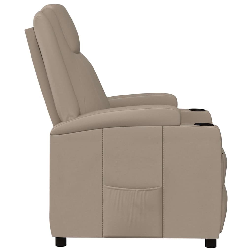 Recliner Chair Cappuccino Faux Leather