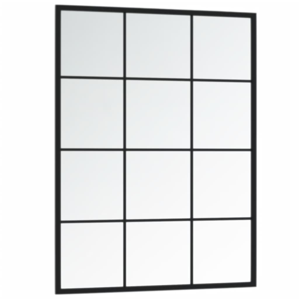 Wall Mirror Black Metal