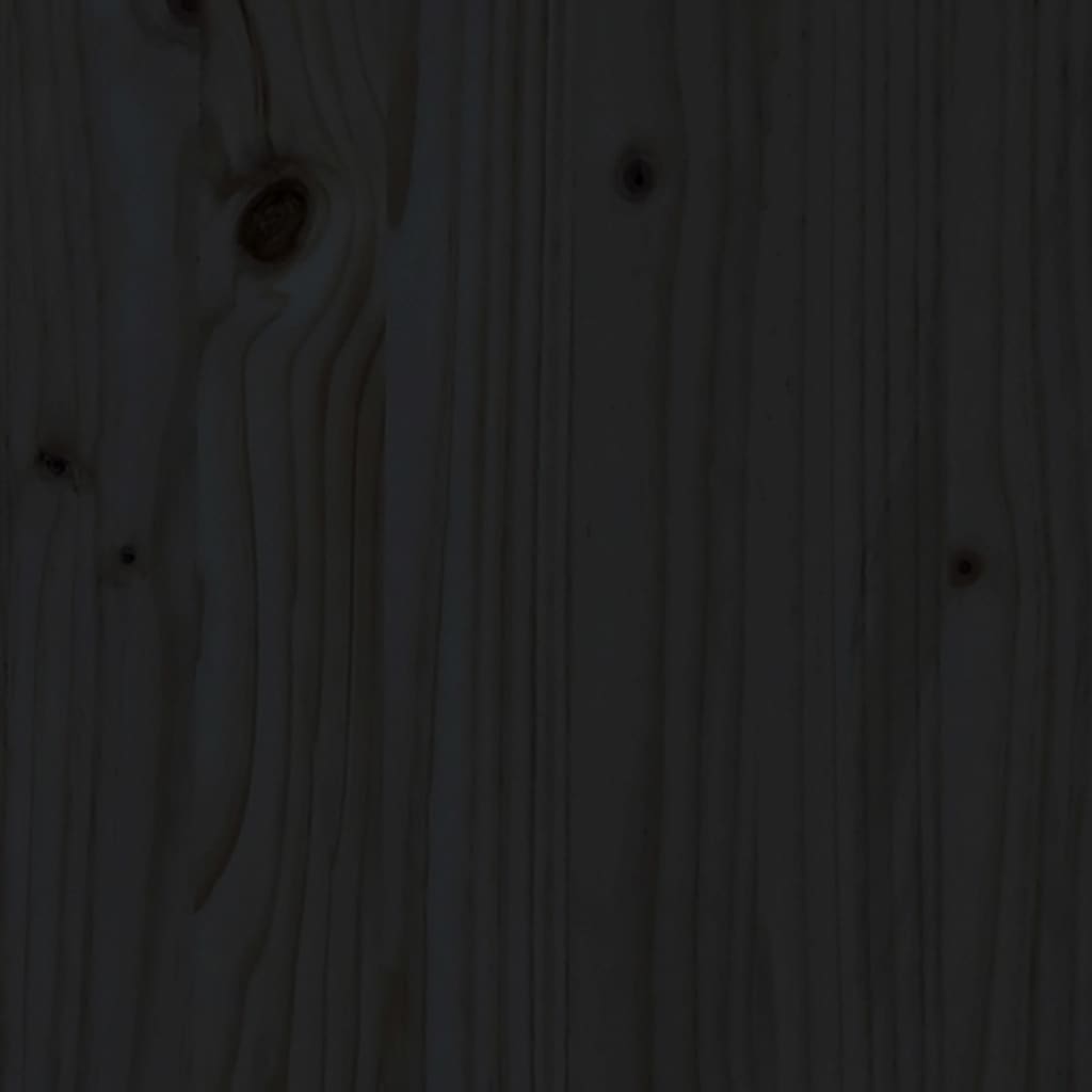 Bed Frame without Mattress Black 75x190cm Small Single