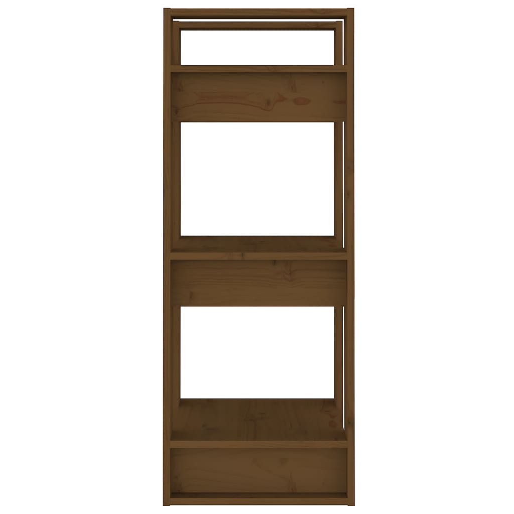 Book Cabinet/Room Divider Honey Brown 41x35x91 cm Solid Wood