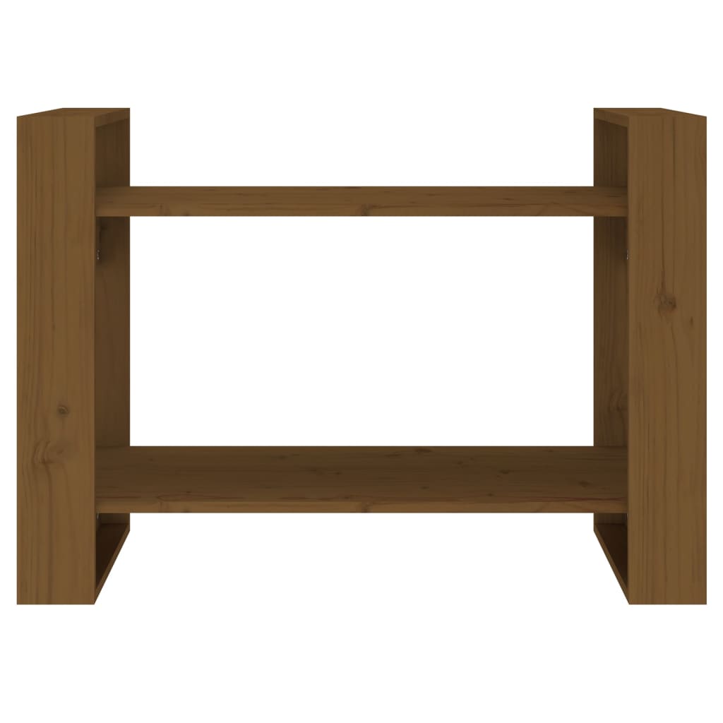 Book Cabinet/Room Divider Honey Brown 80x35x56.5 cm Solid Wood