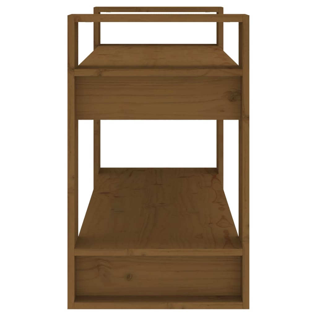 Book Cabinet/Room Divider Honey Brown 80x35x56.5 cm Solid Wood