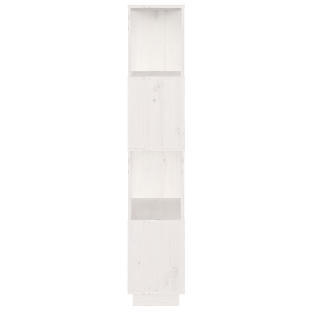 Book Cabinet/Room Divider White 51x25x132 cm Solid Wood Pine