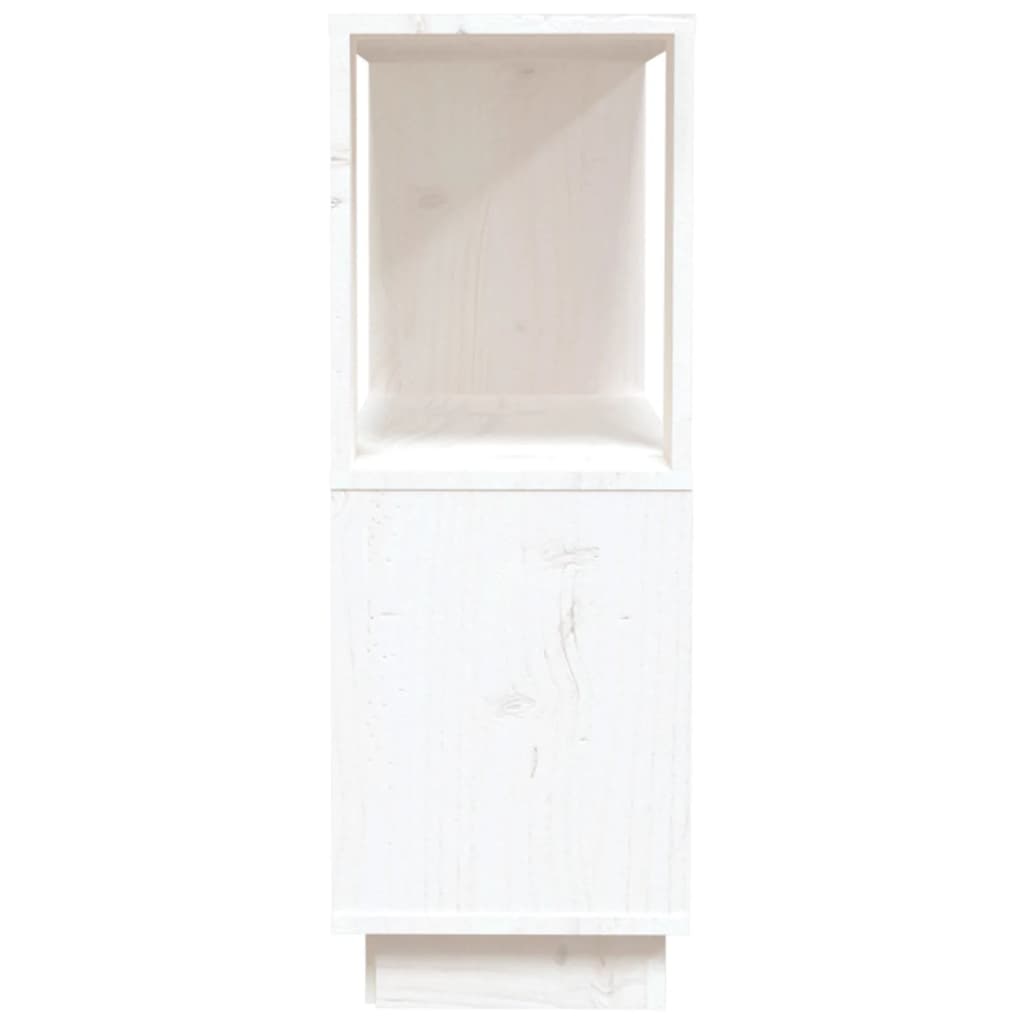 Book Cabinet/Room Divider White 80x25x70 cm Solid Wood Pine