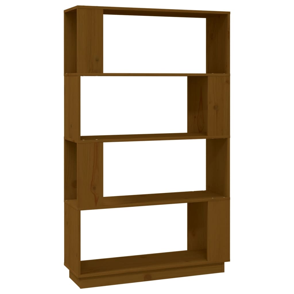 Book Cabinet/Room Divider Honey Brown 80x25x132 cm Solid Wood