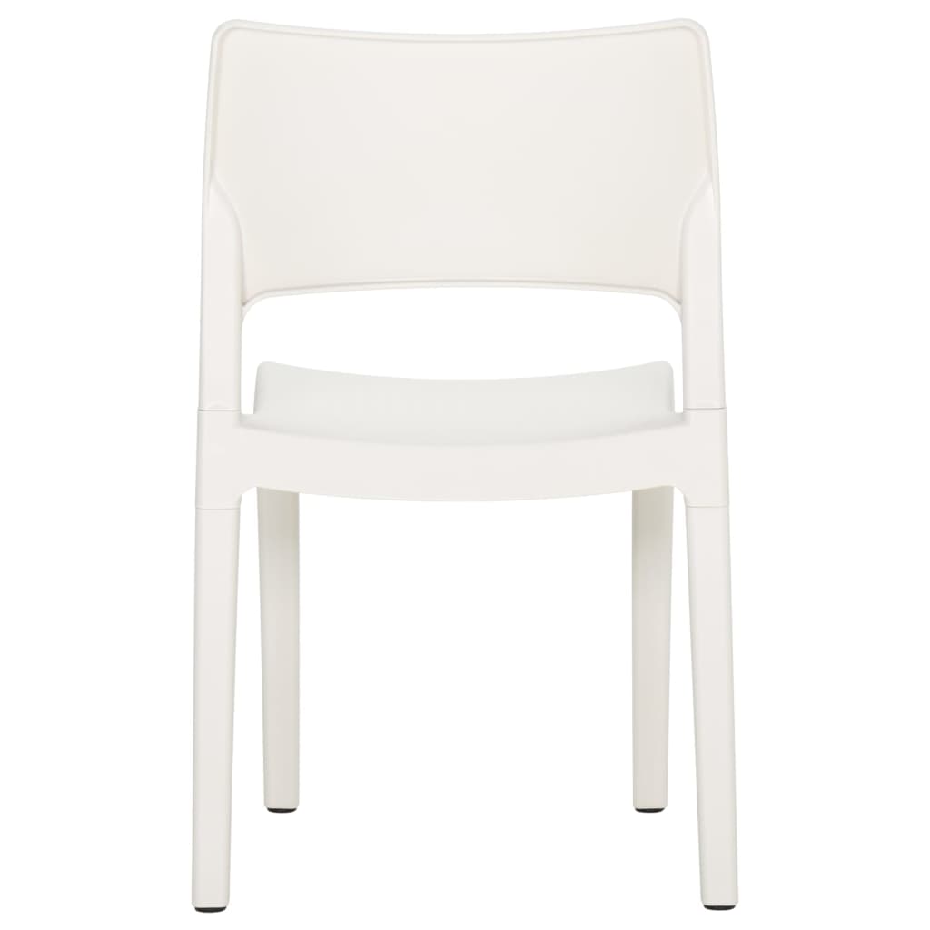 Garden Chairs 2 pcs White Polypropylene