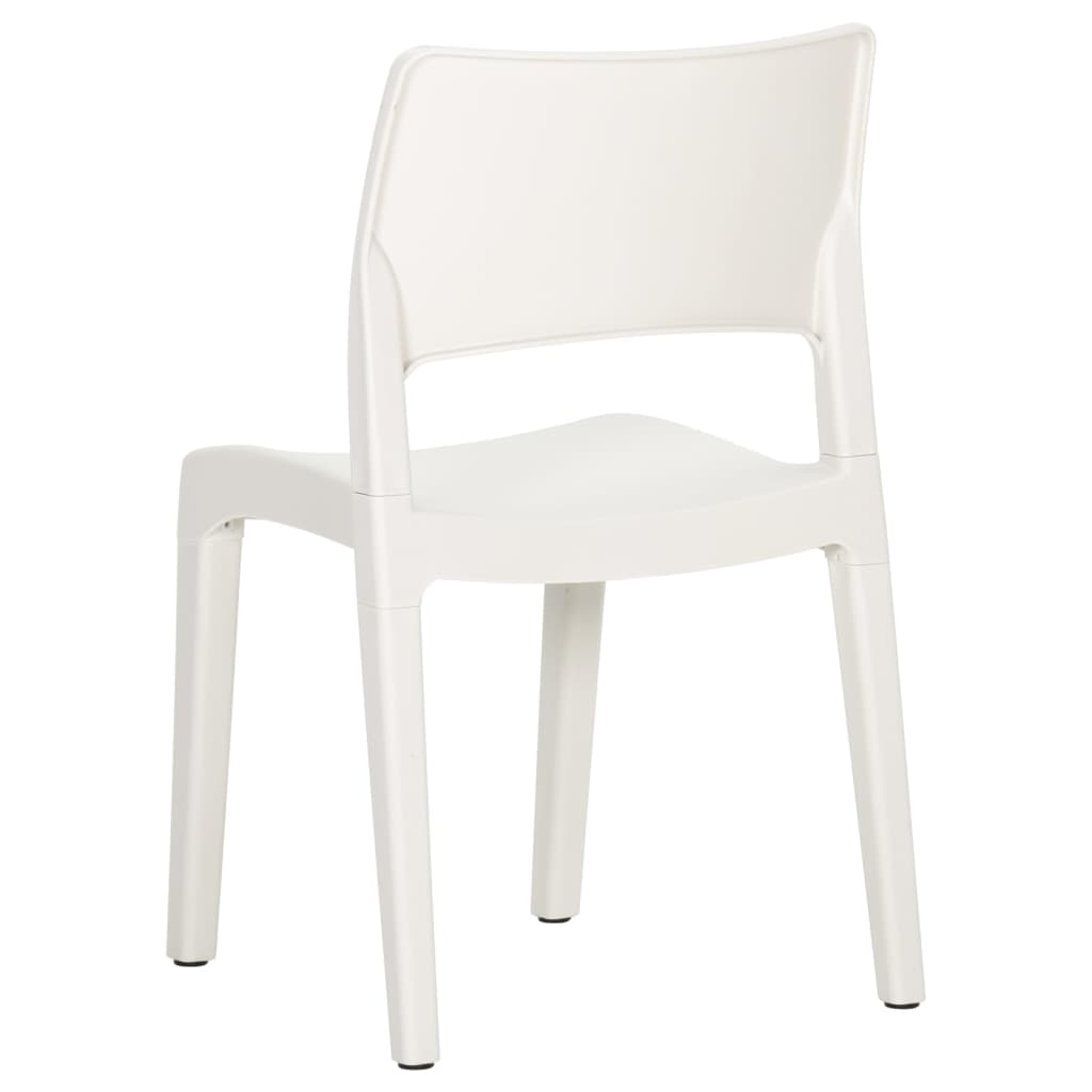 Garden Chairs 2 pcs White Polypropylene