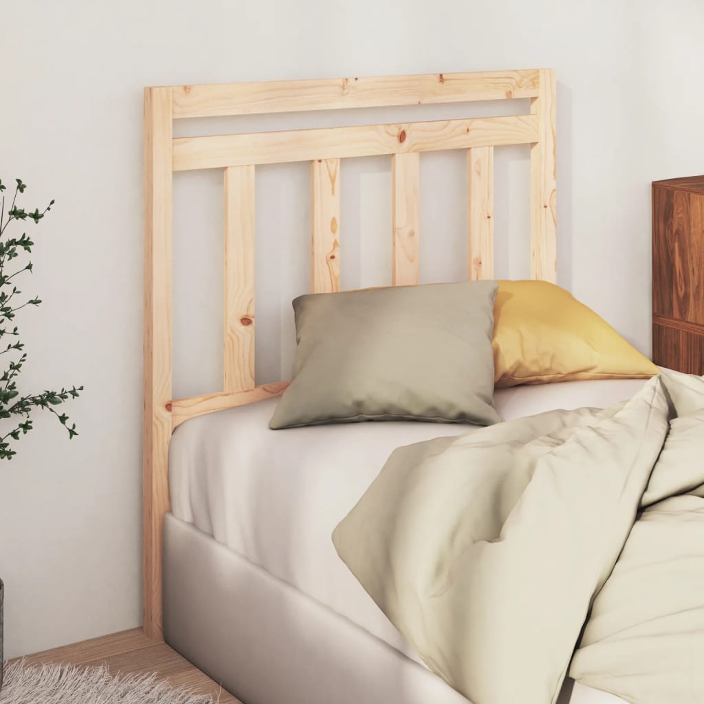 Bed Headboard 81x4x100 cm Solid Wood Pine