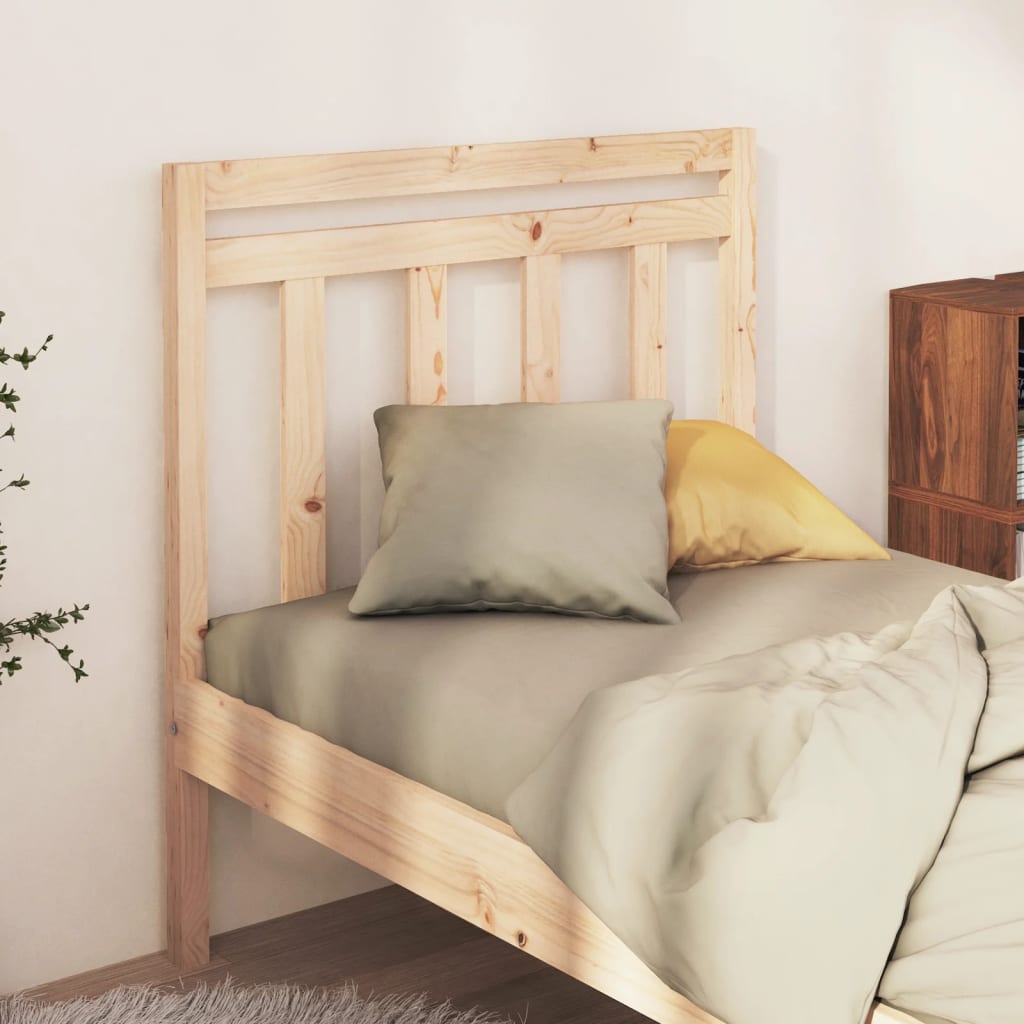 Bed Headboard 106x4x100 cm Solid Wood Pine
