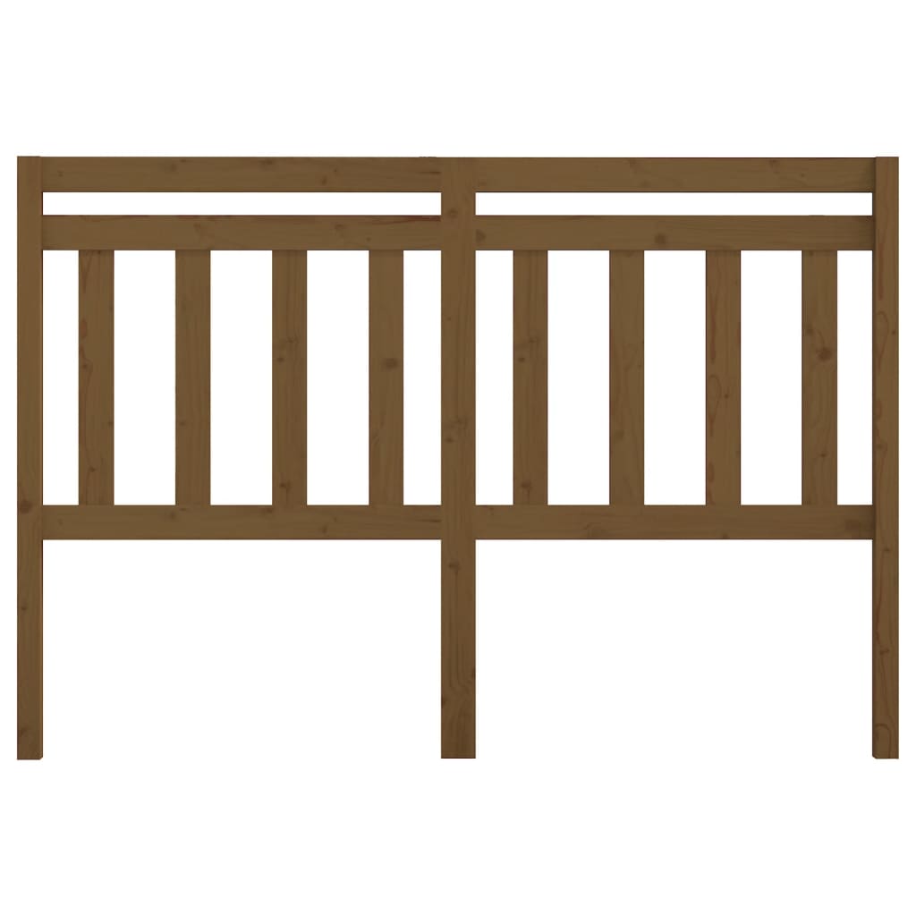 Bed Headboard Honey Brown 166x4x100 cm Solid Wood Pine