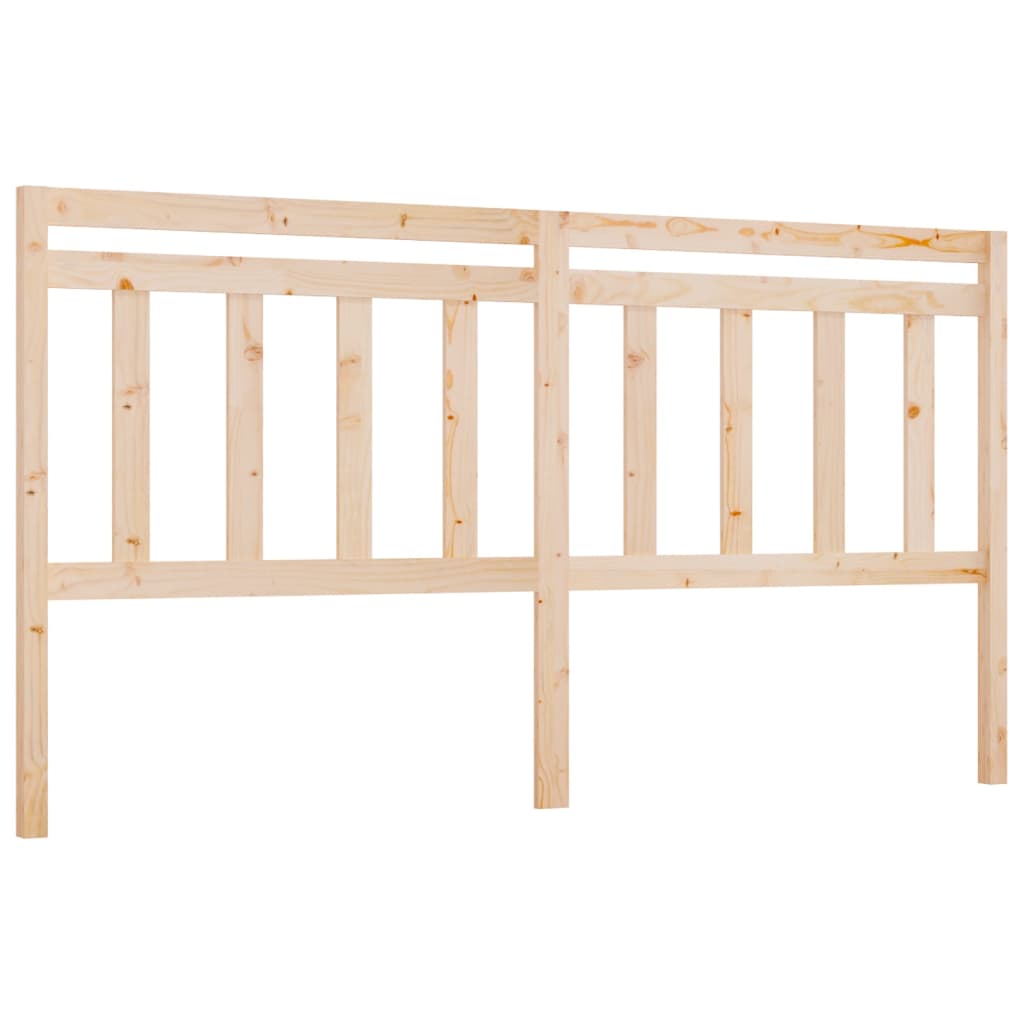 Bed Headboard 186x4x100 cm Solid Wood Pine
