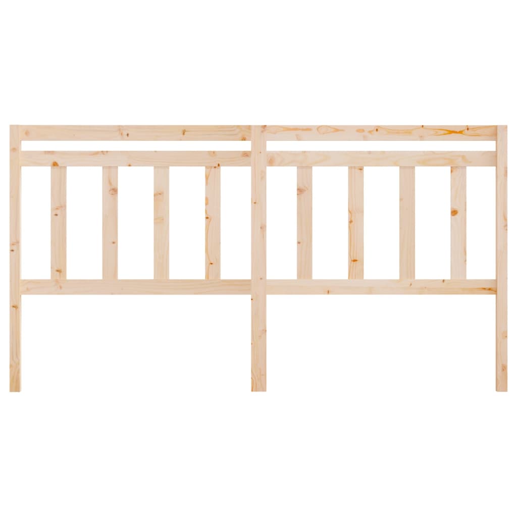 Bed Headboard 186x4x100 cm Solid Wood Pine