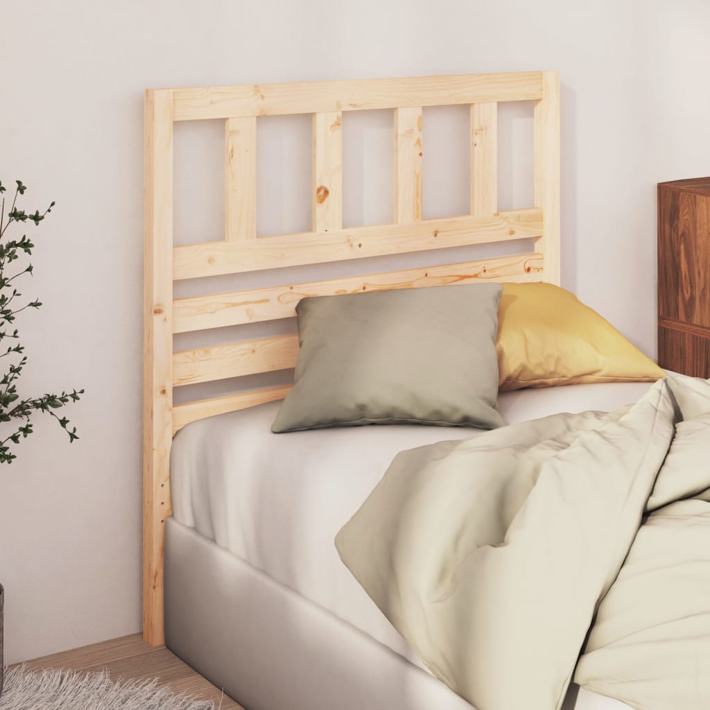 Bed Headboard 81x4x100 cm Solid Wood Pine