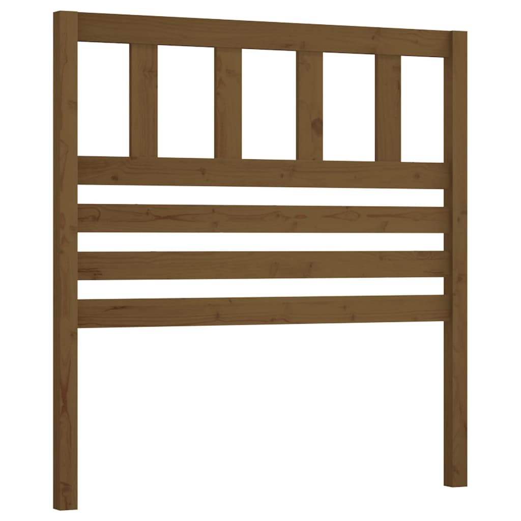 Bed Headboard Honey Brown 81x4x100 cm Solid Wood Pine