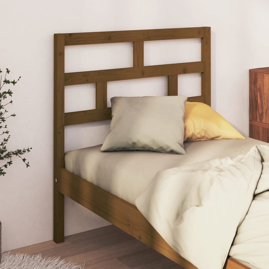 Bed Headboard Honey Brown 96x4x100 cm Solid Wood Pine