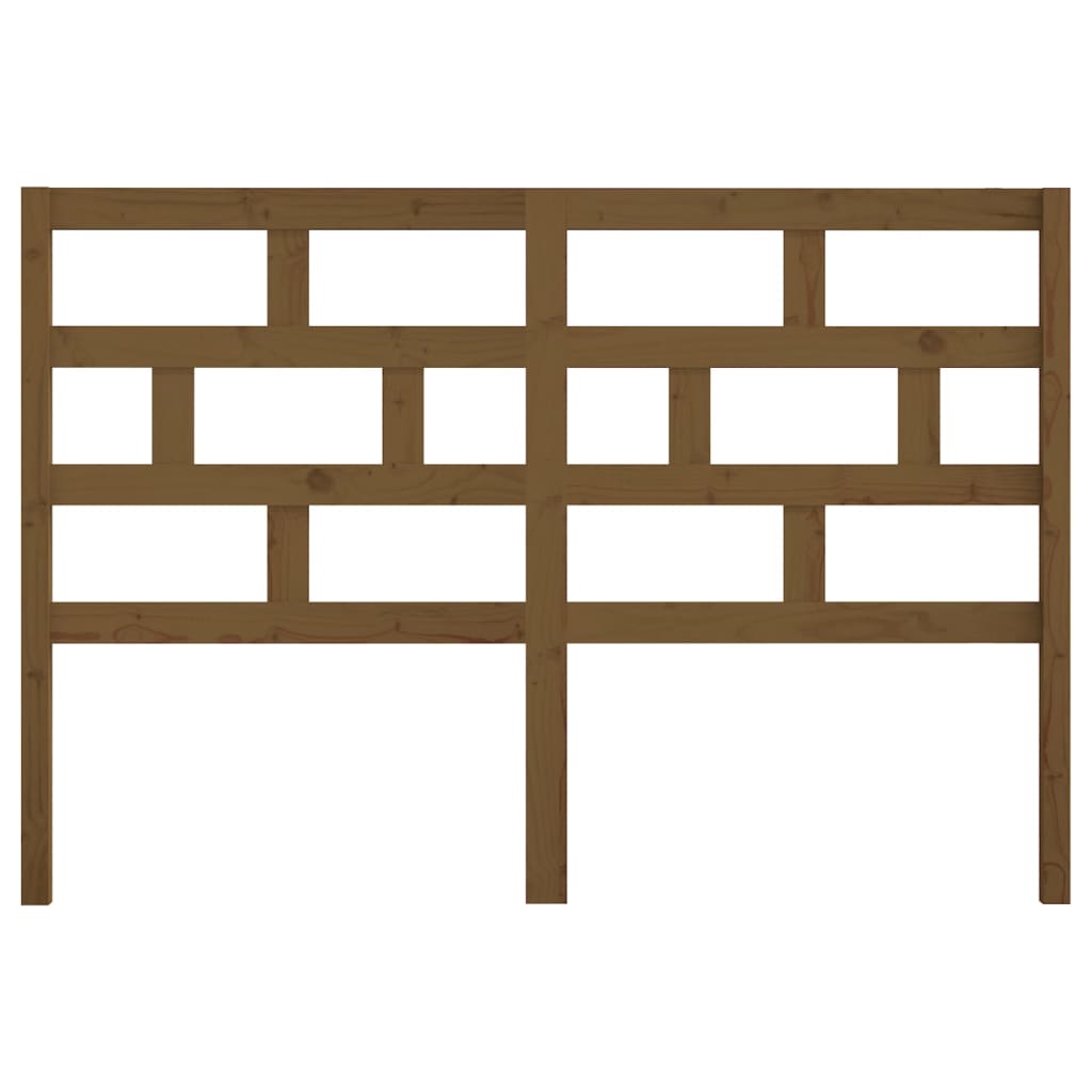 Bed Headboard Honey Brown 141x4x100 cm Solid Wood Pine