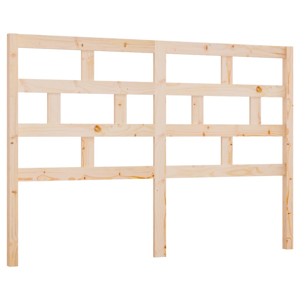 Bed Headboard 146x4x100 cm Solid Wood Pine