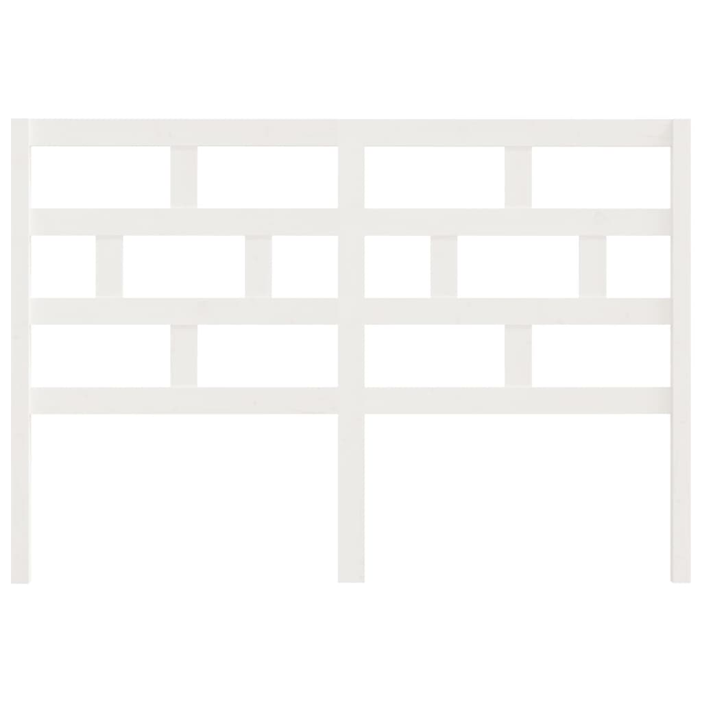 Bed Headboard White 166x4x100 cm Solid Wood Pine