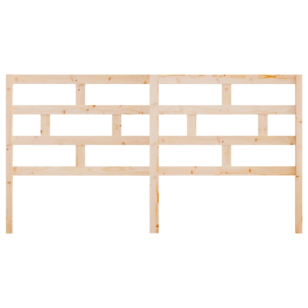Bed Headboard 186x4x100 cm Solid Wood Pine
