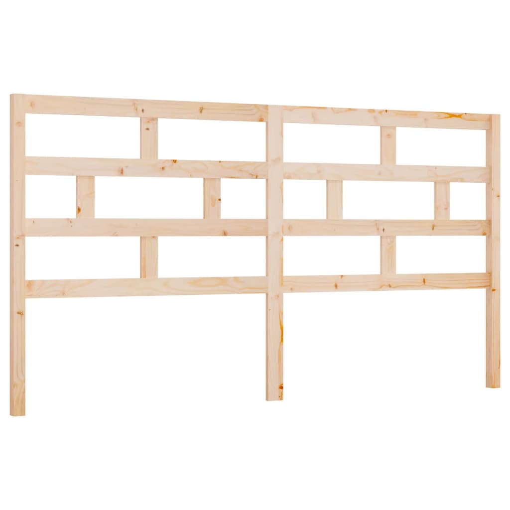 Bed Headboard 206x4x100 cm Solid Wood Pine