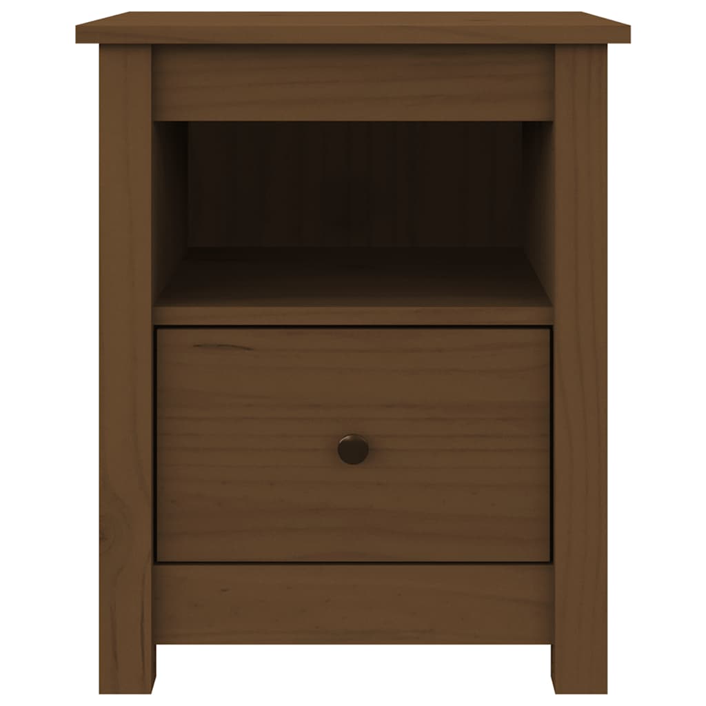 Bedside Cabinets 2 pcs Honey Brown 40x35x49 cm Solid Wood Pine