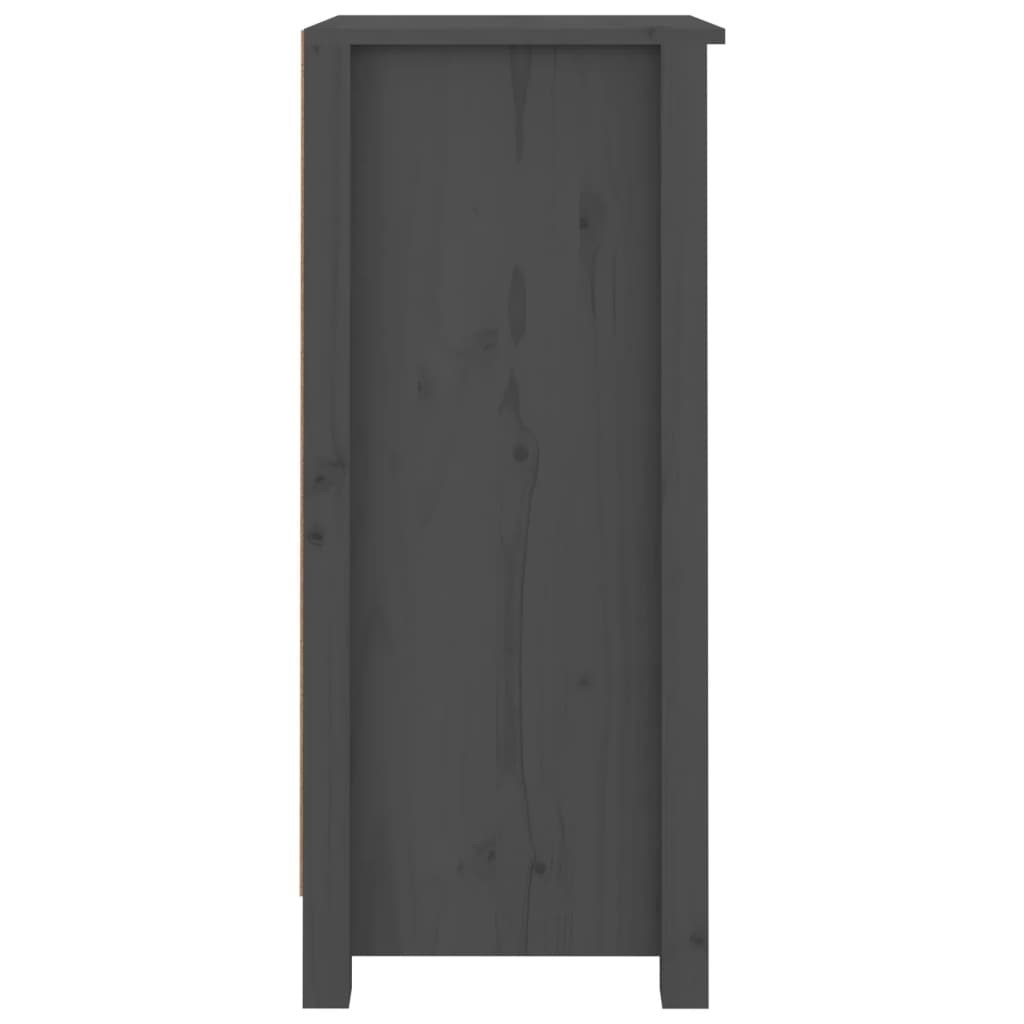 Sideboards 2 pcs Grey 40x35x80 cm Solid Wood Pine