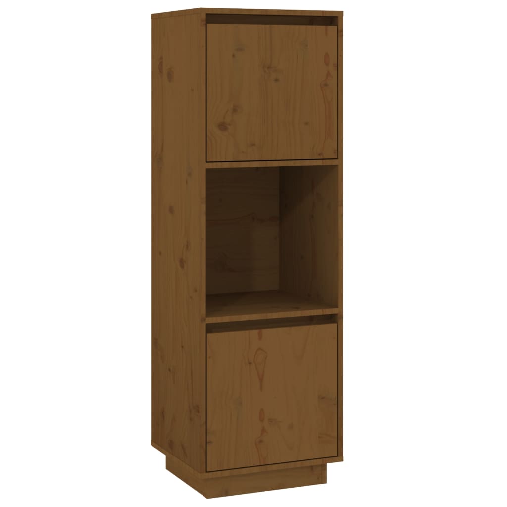 Highboard Honey Brown 38x35x117 cm Solid Wood Pine