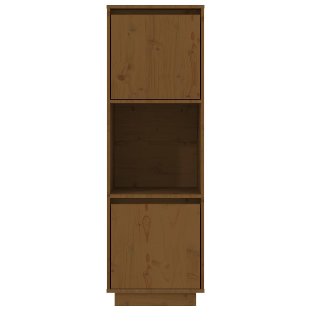 Highboard Honey Brown 38x35x117 cm Solid Wood Pine