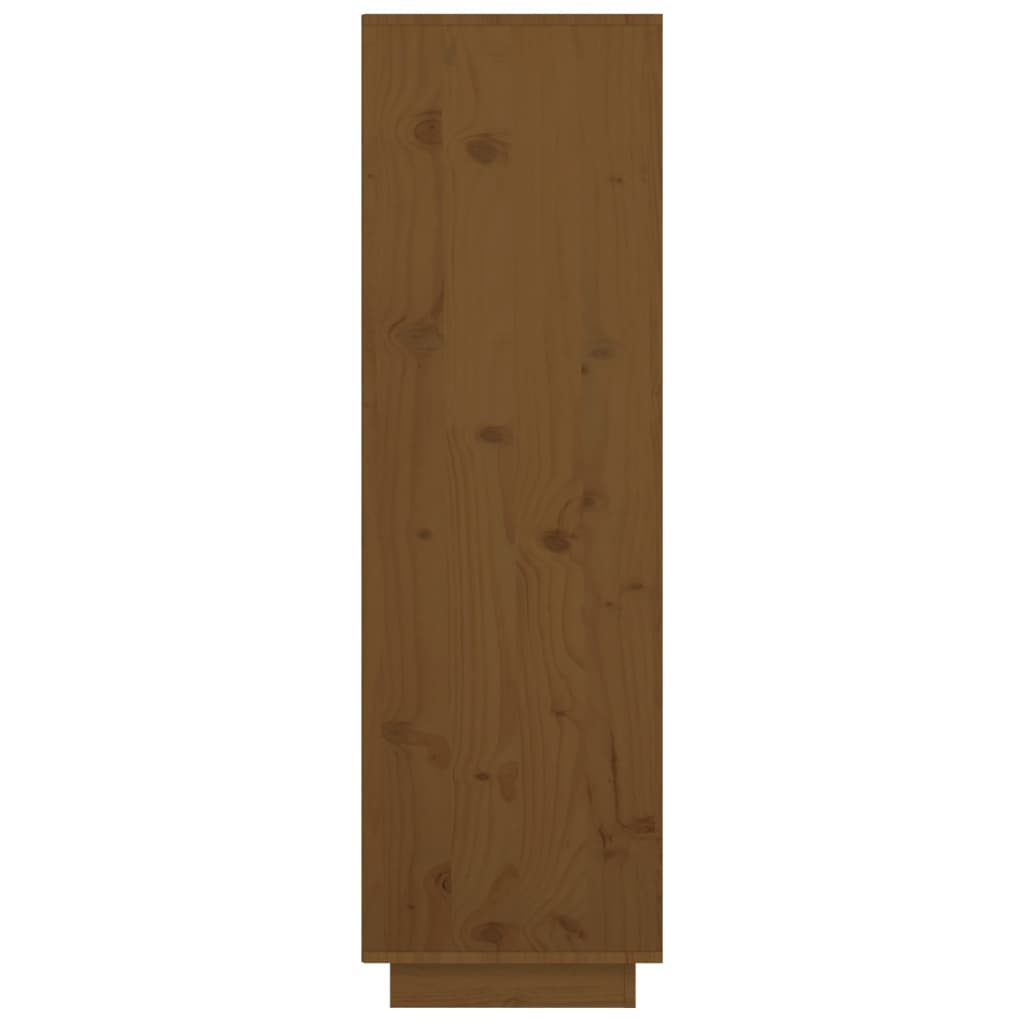 Highboard Honey Brown 38x35x117 cm Solid Wood Pine