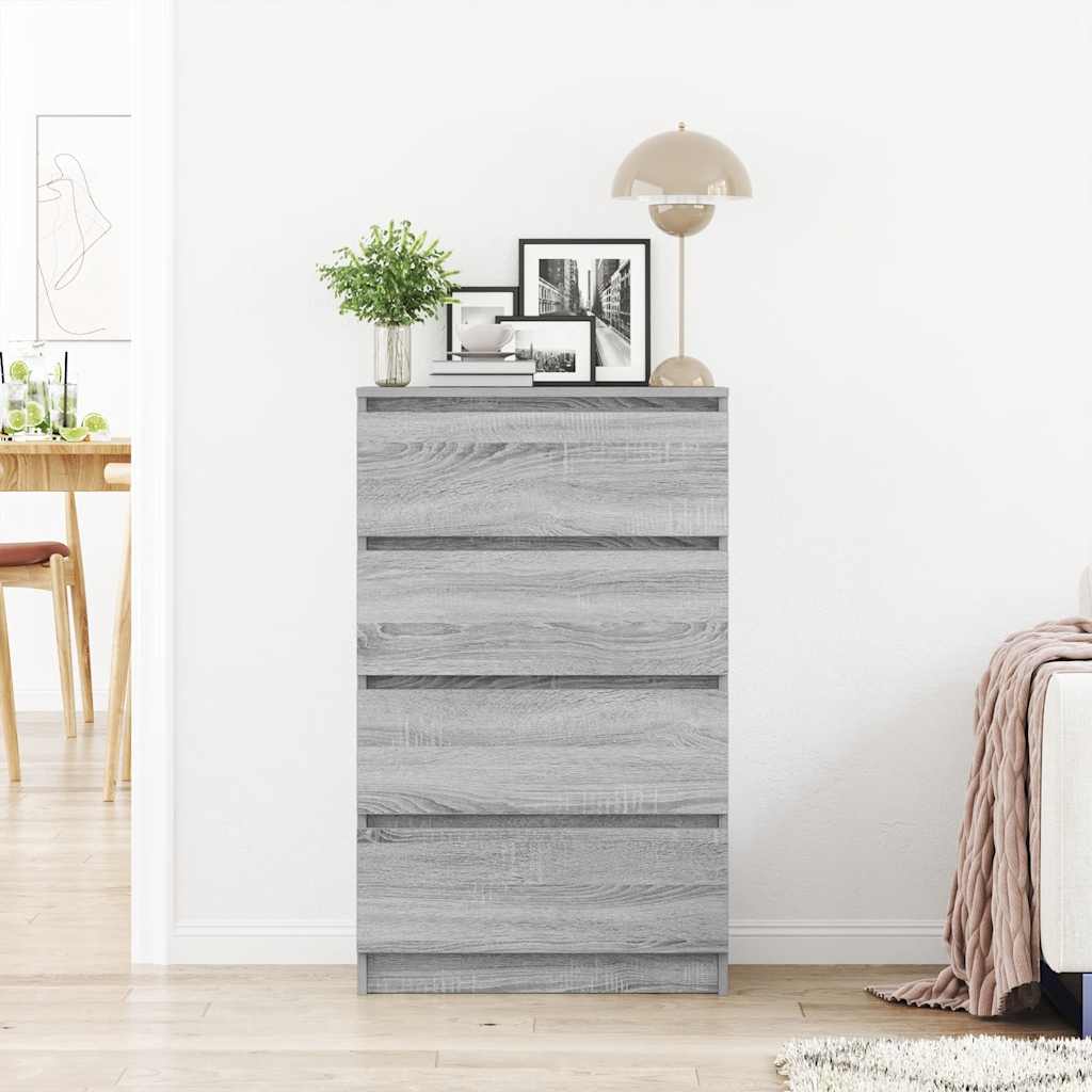 Sideboard Grey Sonoma 60x35x98.5 cm Engineered Wood