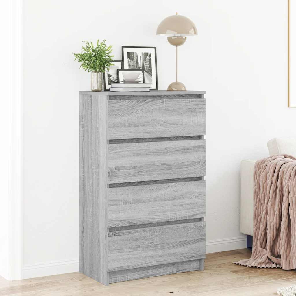 Sideboard Grey Sonoma 60x35x98.5 cm Engineered Wood