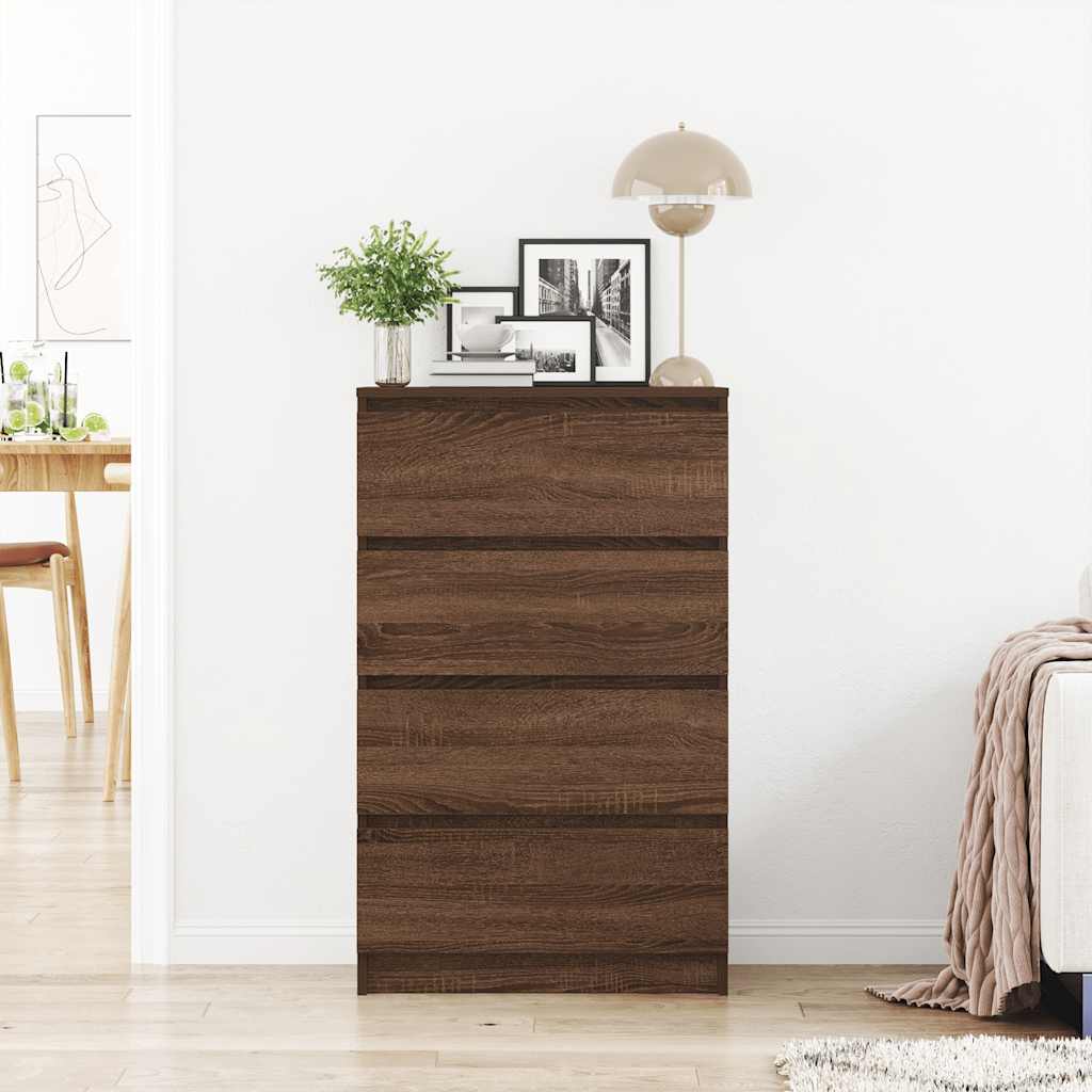 Sideboard Brown Oak 60x35x98.5 cm Engineered Wood