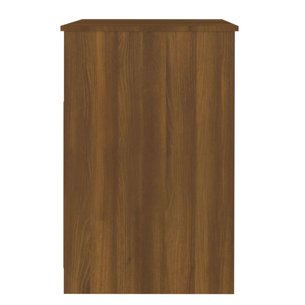 Drawer Cabinet Brown Oak 40x50x76 cm Engineered Wood
