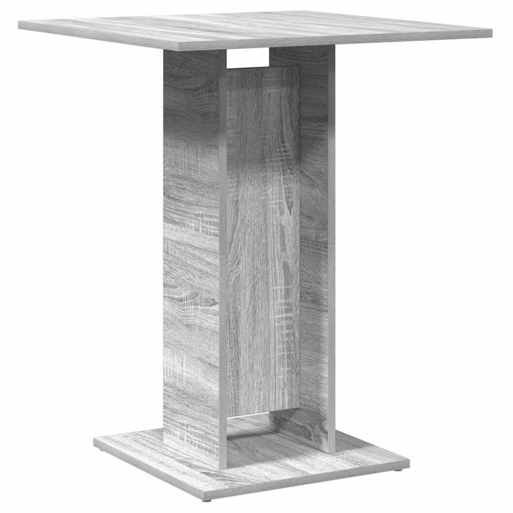 Bistro Table Grey Sonoma 60x60x75 cm Engineered Wood