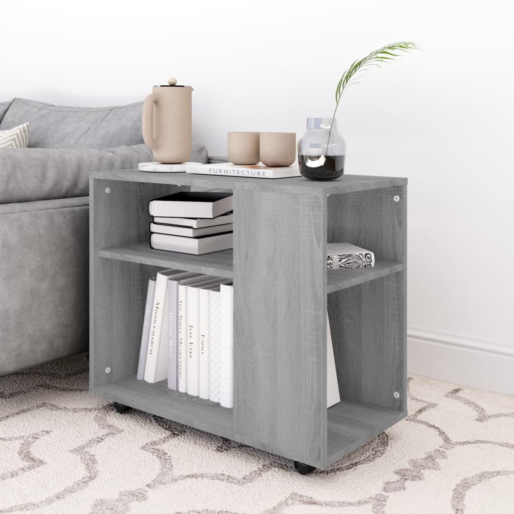 Side Table Grey Sonoma 70x35x55 cm Engineered Wood