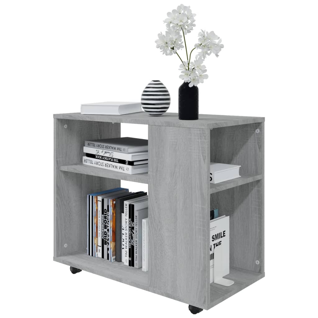 Side Table Grey Sonoma 70x35x55 cm Engineered Wood