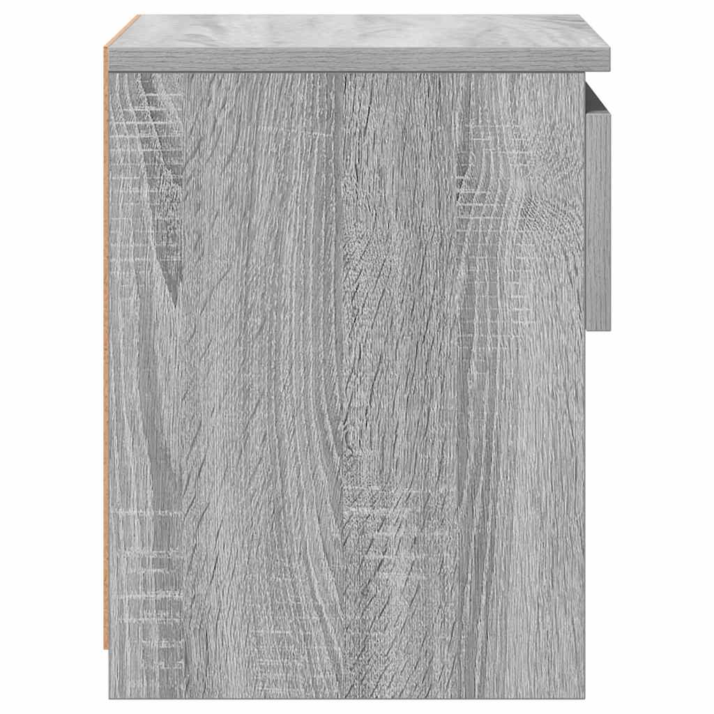 Bedside Cabinet Grey Sonoma 40x30x39 cm Engineered Wood