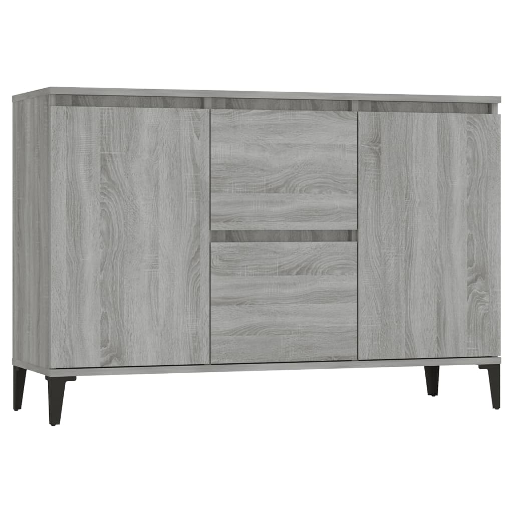 Sideboard Grey Sonoma 102x35x70 cm Engineered Wood