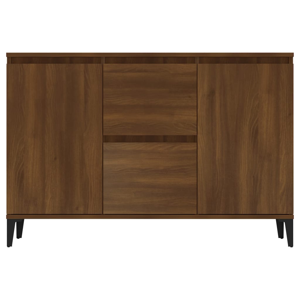 Sideboard Brown Oak 102x35x70 cm Engineered Wood