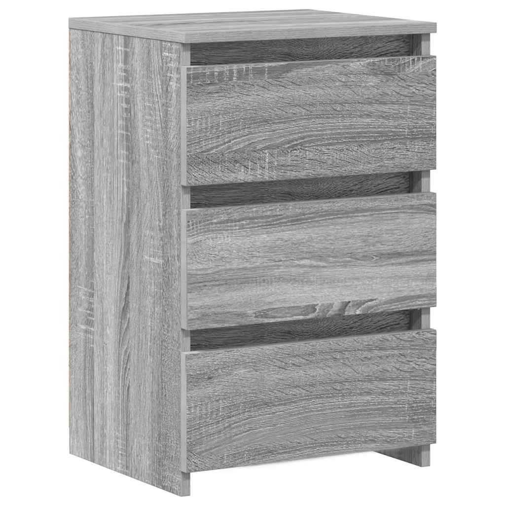 Bed Cabinets 2 pcs Grey Sonoma 40x35x62.5 cm Engineered Wood