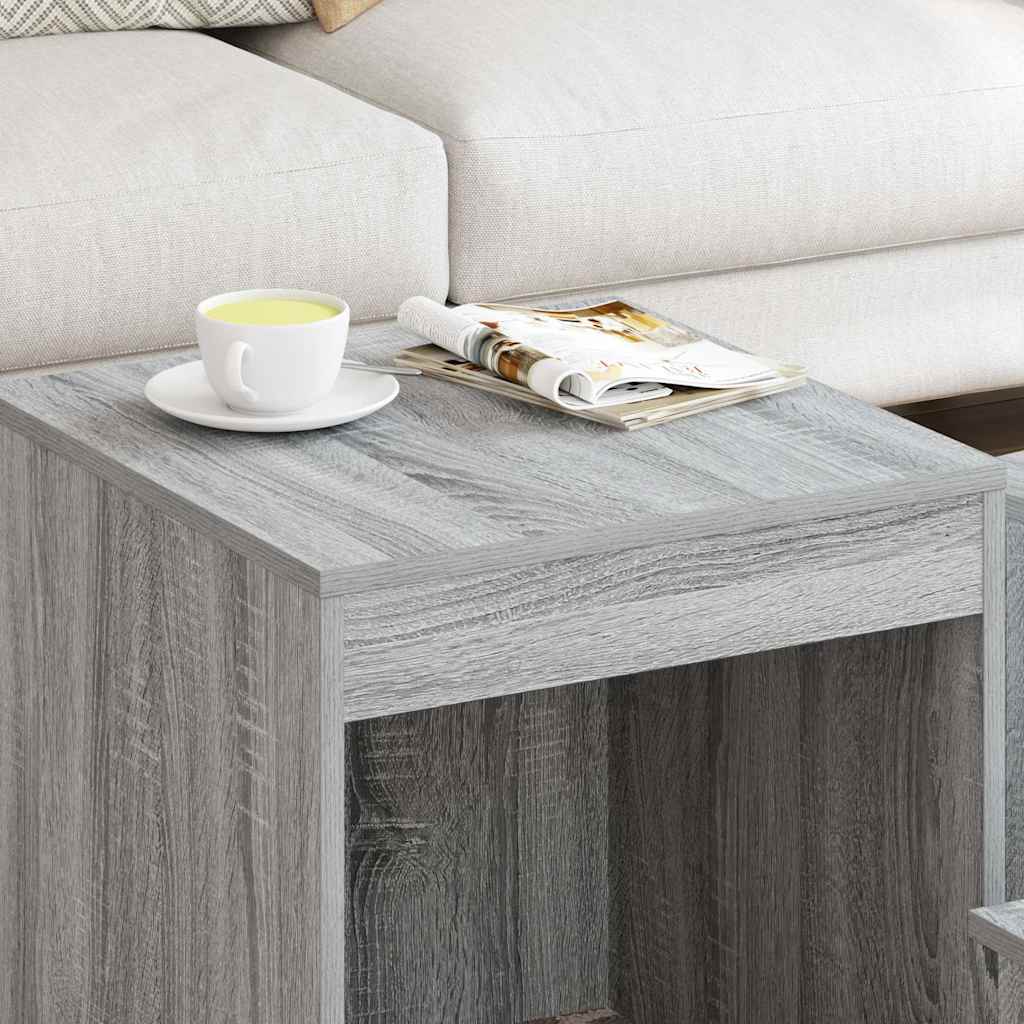 Nesting Tables 3 pcs Grey Sonoma Engineered Wood