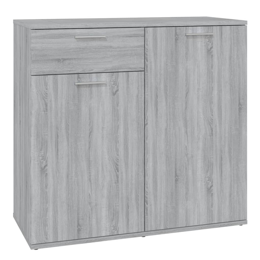 Sideboard Grey Sonoma 80x36x75 cm Engineered Wood