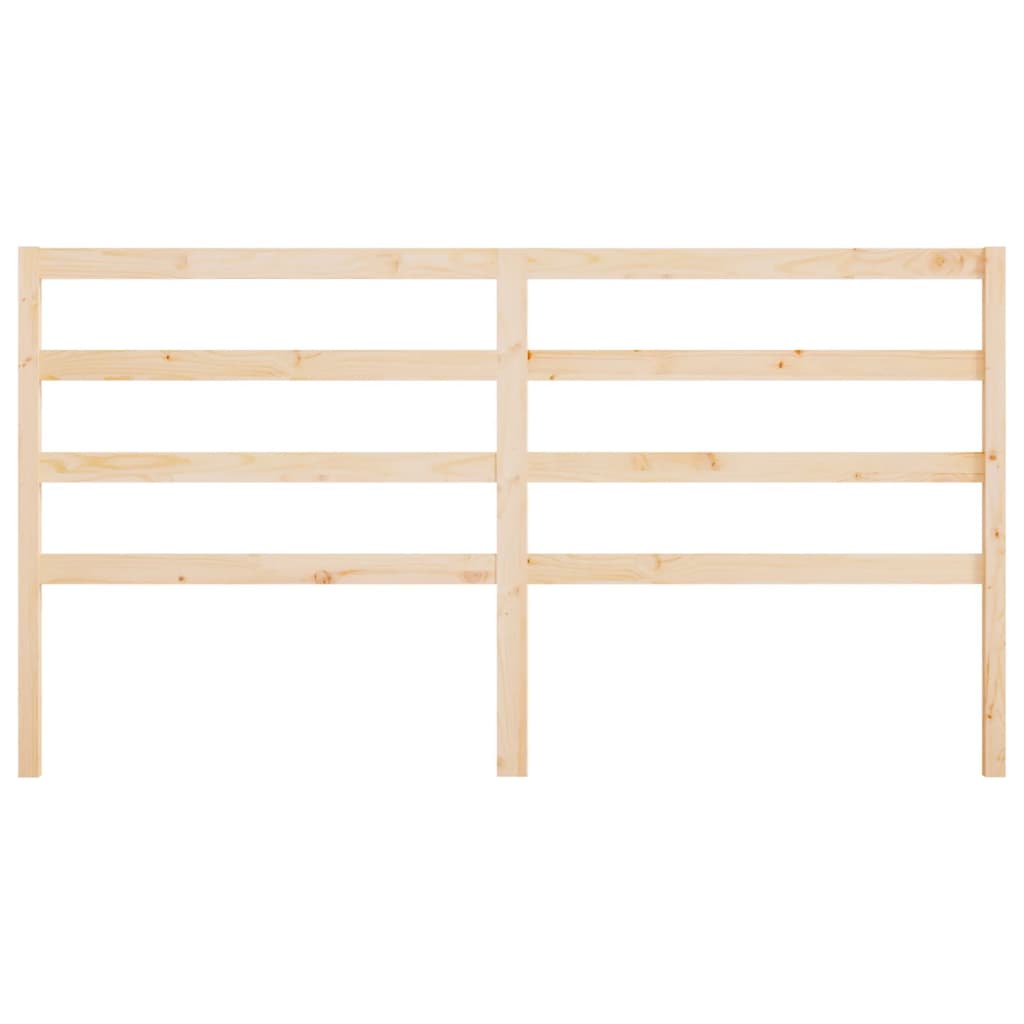 Bed Headboard 206x4x100 cm Solid Wood Pine